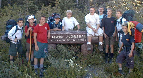 First 50 miler with Troop 501 circa 1999.